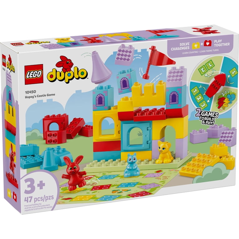 知育玩具セット Play Along! LEGO, DUPLO Hopsy's Castle Game Building Toy for Pretend Play, 47