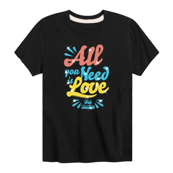 The Beatles - All You Need Is Love - Toddler And Youth Short Sleeve Graphic T-Shirt