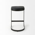 thumbnail image 4 of Black Leather C Shape Metal Counter Stool, 4 of 5