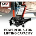 thumbnail image 2 of Maxority 5-Ton (11000lbs) Low Profile Hydraulic Super Heavy-Duty Steel Floor Jack with Dual Pistons Quick Lift Pump (Red, 5 Ton Low Profile), 2 of 6