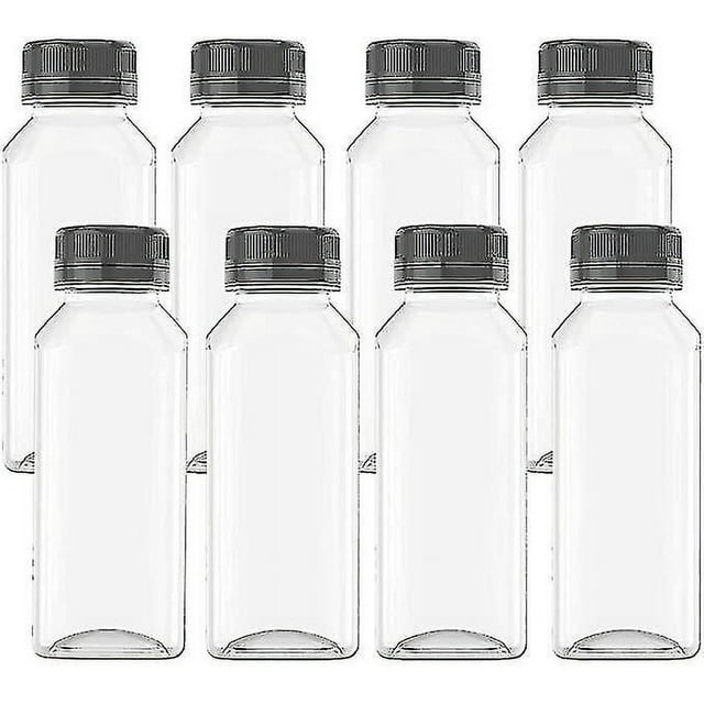 Paquete de 8 botellas de plástico JanHm 13.5 onzas