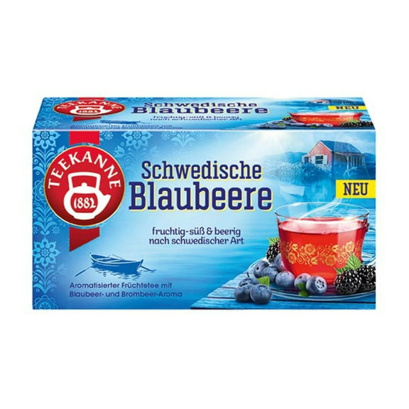 Teekanne Schwedische Blaubeere