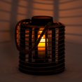 thumbnail image 4 of Truu Design Rustic Wooden Rattan Lantern Candle Holder, 4 of 4