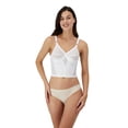 thumbnail image 1 of Brasier Tipo Peto Largo Criss Cross - PLAYTEX - Sin Varillas - Levanta y Separa Busto - Modelo 677 - Estilo Soporte Natural - Color Blanco - Talla 36C, 1 of 4