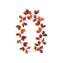 Fall Maple Leaves Garland, Ongmies 78In Fall Maple Leaves Garland – Artificial Autumn Vines for Table, Front Door, Thanksgiving & Outdoor Fall Decor, Artificial Maple Leaf Autumn Garland