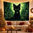 thumbnail image 3 of Kittens Fluffy Kitten with Vivid Eyes Sitting Upright, Playful Fantasy for Cat Lovers, Cat Wall Art, Mother'S Day Gift, Tapestry Wall Hanging for Bedroom, Living Room and Dorm, 3 of 7