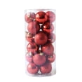 thumbnail image 2 of TanSiDing 24Pcs Shiny Glossy Christmas Tree Ornaments, Shatterproof Plastic Holiday Hanging Ball Decorations for Festive Tree Party Decor, 2 of 5