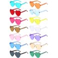 thumbnail image 1 of 14 Pares Gafas de Sol sin Montura en Forma de Corazón, Gafas de Fiesta de Color, Gafas de sol en Forma de Corazón, Gafas de Disfraz Divertidas,para Carnaval, de Navidad, Fiesta de Cumpleaños, 1 of 5