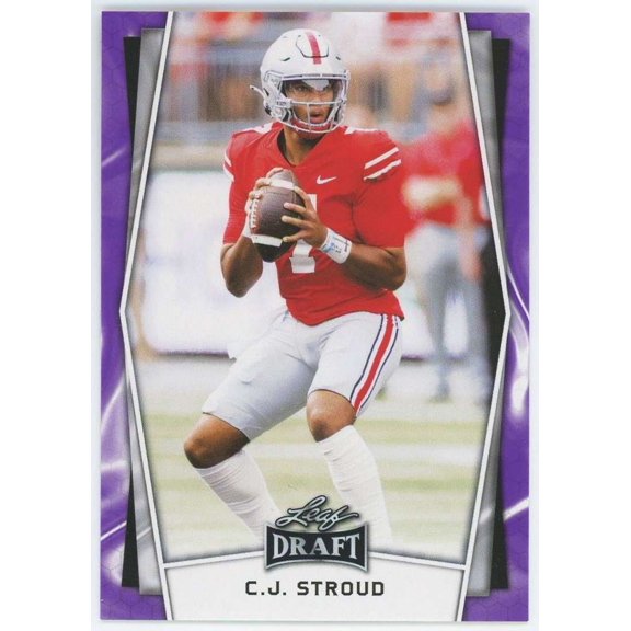 NFL 2022 Leaf Draft Football Purple CJ Stroud B-2