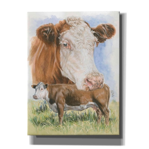 Epic Graffiti 'Hereford' by Barbara Keith, Canvas Wall Art, 12"x16"