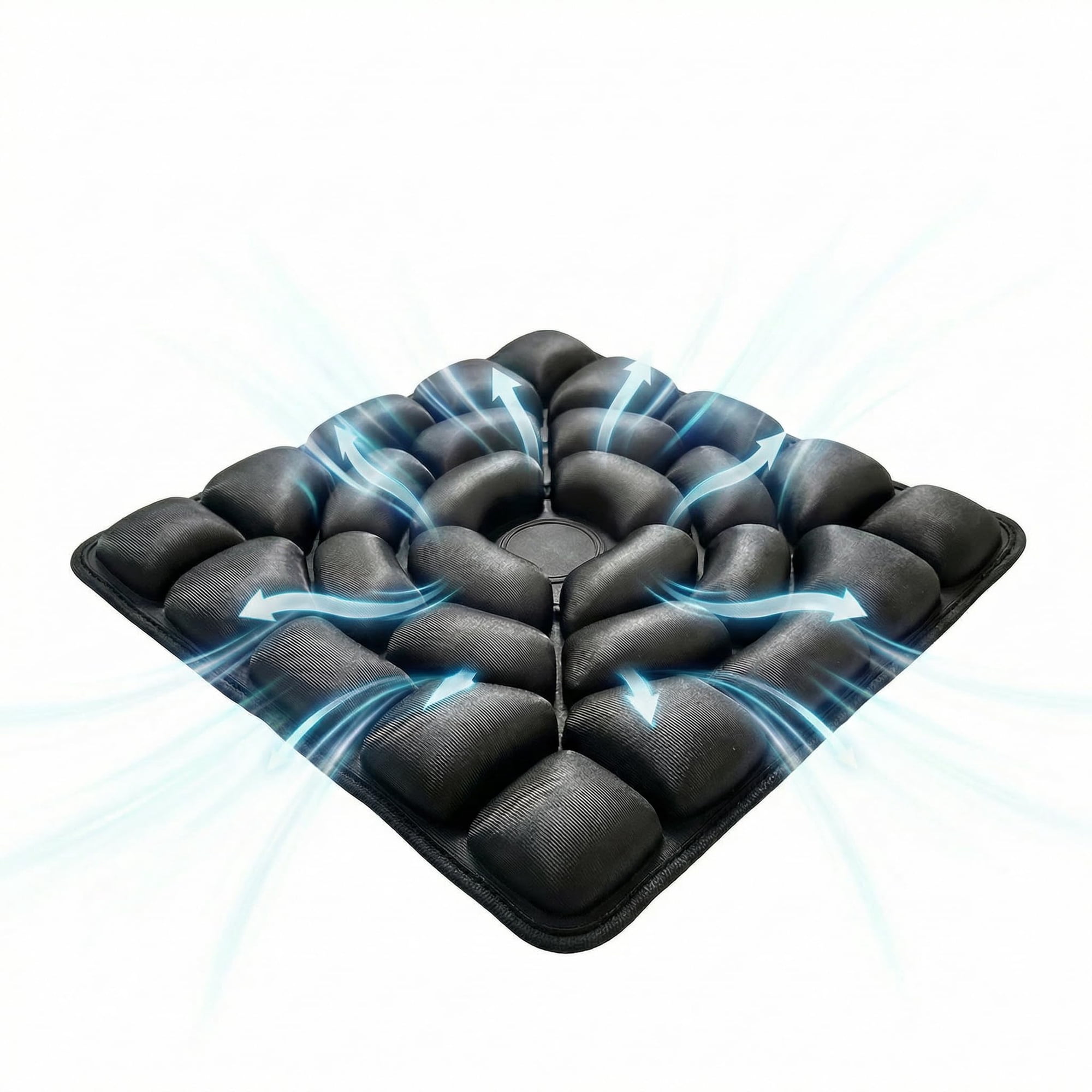 Inflatable Seat Cushion, Donut Cushion for Office Chair, Car & Wheelchair, Ergonomic Pressure Relief for Tailbone & Sciatica, Adjustable Firmness, Non-Slip Seat Pad for Long Sitting