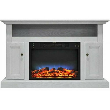 47"X30" Fireplace Mantel with LED Log Insert
