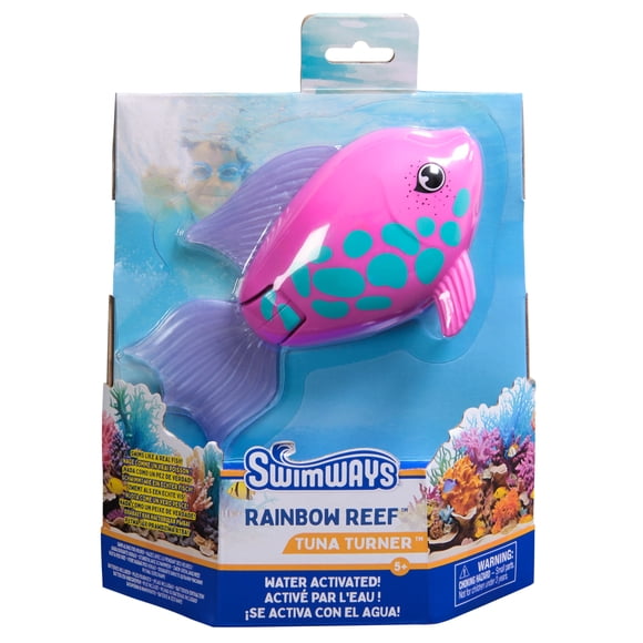 SwimWays Rainbow Reef Fish Toy, Kids Pool Accessories & Swimming Pool Toys, Pool Diving Toys & Pool Toys for Kids Ages 5 & Up, Batteries Included, Tuna Turner