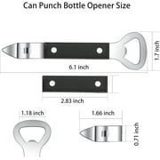 HANCELANT Can Punch Bottle Opener, Manual Stainless Steel Can Opener 1 Pack