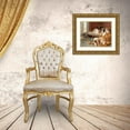 thumbnail image 3 of Edwin Frederick Holt 23x20 Gold Ornate Framed and Double Matted Museum Art Print Titled - An Unexpected Visitor (1885), 3 of 4