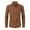 Brown, variant on Aueoeo Men's Dress Shirts Wrinkle-Free Long Sleeve Stretch Formal Business Button Up Shirt Plus Size Blouse