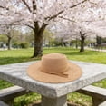 thumbnail image 2 of Women’s Felt Fedora Hat With Braided Tassel Band Solid Color Wide Brim Elegant Formal Hat, 2 of 5