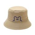 thumbnail image 3 of Minnieouse Sombreros de pescador Bordados Moda Hombres Mujeres Gorras Sombrero de pescador Impresión Adolescente Ropa diaria Sombrero Reversible Caqui Type3 NO3 Minnieouse AP011430-02, 3 of 6