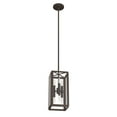 thumbnail image 5 of Hunter - Felippe 6-light Onyx Bengal, Mini Pendant Light, Dimmable, Casual Style, Rectangle Shaped, for Bedrooms, Dining, Living Rooms - 19975, 5 of 8