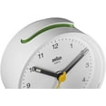 thumbnail image 7 of Braun Classic Analogue Alarm Clock with Snooze and Light, Quiet Quartz Movement, Crescendo Beep Alarm in White, model BC12W., 7 of 7
