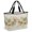 Green, Pink, Beige, variant on Tropical Botanical Beach Bag for Women, Large Breathable Mesh Beach Tote Bag, Pastoral Rustic Leaves Floral Burlap Sandproof Lightweight Travel Bags for Vacation Picnic Swimming Pool 15.7"x15.7"x9.1"