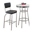 thumbnail image 2 of Retro Black Bar Stool Set of 2, 2 of 7