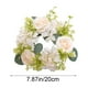 thumbnail image 3 of Artificial Hydrangea Rose Candle Holders Wreath Christmas Table Decor Wreath, 3 of 6