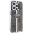 thumbnail image 4 of Guess IMG 4G Gold Stripe Hard Case for iphone 15 Pro Max 6.7" Brown - GUHCP15XH4PSEGW, 4 of 6