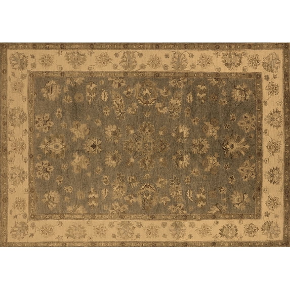 Ahgly Company Indoor Rectangle Oriental Brown Traditional Area Rugs, 8' x 12'