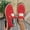 #0272-Red, variant on Women's Chunky Heel Penny Loafers Comfortable Platform Lug Sole Slip-On Suede Dress Shoes for Office & Daily Wear Gift