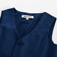 thumbnail image 2 of GRACE KARIN Boys 3 Button Formal Suit Vest with Tie, 2 of 10