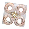 thumbnail image 4 of 4 Piezas de Adornos Navideños en Forma de Donut, Regalos de Fiesta, Colgante para de Navidad, Decoración Colgante de Donut para Ventana, Porche,, 4 of 8