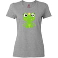 thumbnail image 3 of Inktastic Cute Frog, Green Frog, Frog Princess, Crown Women's T-Shirt, 3 of 5