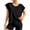 Black, variant on Luxuriously Soft Breathable Mesh Yoga Top for Women with Open Back Loose Fit Gym Shirt Daily Wear Tennis Sessions