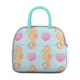 thumbnail image 2 of Lunch Bag Lunch Box for Women Reusable Insulated Lunch Bags,Water-Resistant Seahorse Love Seashells Cooler Lunch Tote Bag, Large Capacity for Work Travel Picnic, 2 of 6