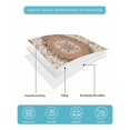 thumbnail image 5 of Burnt Orange Boho Twin Size Down Alternative Comforter, Lightweight Comforter Quilt Bedding Set with Pillow Shams Vintage Ethnic Geometric Southwestern All Seasons Bed Comforter Duvet Insert 68"x86", 5 of 7