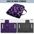 thumbnail image 5 of COEQINE Quilted Golf Cart Seat Cover, Folds Like a Bag with Handle for Easy Carry, Universal Fit 51.2"x30.3" for EZGO Yamaha Club Car 2-Seaters, 4 Pockets, Purple Leopard Print, 5 of 8