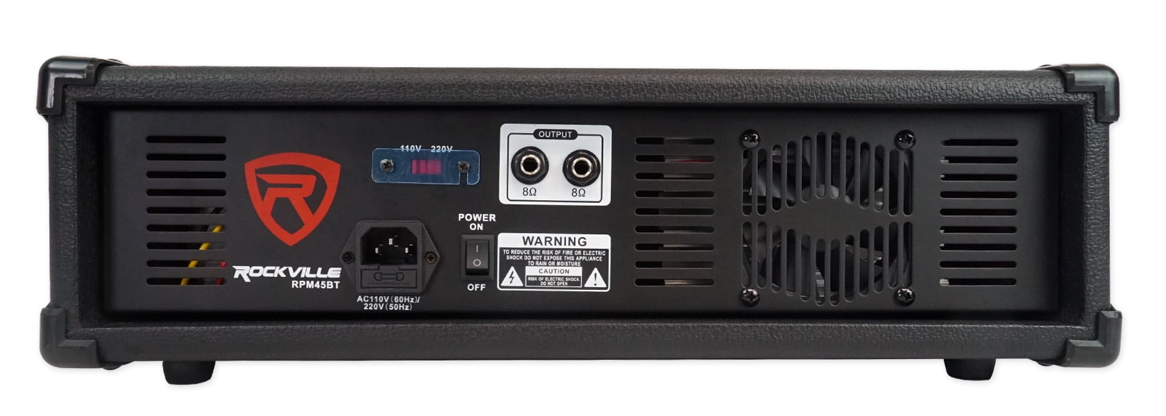 Rockville RPM45BT 1800w Powered 4 Channel Mixer/Amplifier w Bluetooth/EQ/Effects
