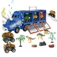 thumbnail image 3 of Advancent Transportador de dinosaurios, juego de transportador de coche inercial, música, juguete de almacenamiento de animales de larga Almacenamiento y organización del hogar tipo 3, 3 of 6