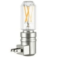 thumbnail image 4 of Better Homes & Gardens 4.25"H Nickel LED Vintage Night Light, Soft White Dusk to Dawn Auto on & off, 4 of 10
