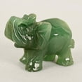 thumbnail image 1 of OUNONA Figurilla De Piedra Verde Elefante Para En Hogar Y Oficina, 1 of 6