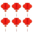 thumbnail image 1 of CIMAXIC 60 Pcs Lanternes en Papier Plastique Rouges Rondes Lanternes en Papier Plastique Pliables Lanternes Chinoises Festives Suspendues pour Nouvel An Festival de Printemps Décoration de Centre Commercial de Mariage Rouge, 1 of 4