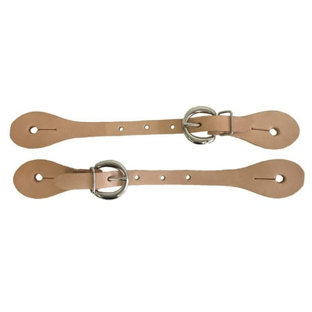 Billy Cook Barrel - Youth Leather Horse Riding Spur Straps Billy Cook Brand Made in USA Russet