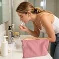 thumbnail image 5 of Colorful Nylon Travel Toiletry Bag, Portable Zipper Makeup Pouch Cosmetic Organizer, Water Resistant Storage Bag for Daily Use Business Trip Vacation Essentials, 5 of 9