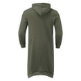thumbnail image 6 of XIAOCHA Mens Full-Zip Coat Oversized Long Length Hooded Top Comfortable Casual Homewear Hoodie, 6 of 7