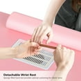 thumbnail image 4 of Ktaxon Double Nail Desk with Electric Dust Collectors, 5 Drawers, 2 Cabinets, Pink, 4 of 8