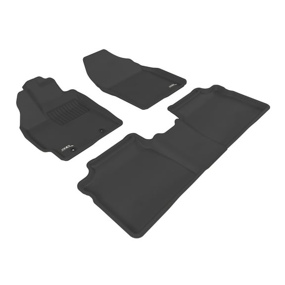 3D MAXpider Custom Fit Kagu Floor Mat (Black) Compatible with Toyota Prius 2010-2011 - R1 R2
