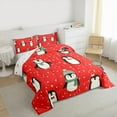 thumbnail image 3 of Castle Fairy 3-Piece Queen Size Comforter Set - Truck Tree Christmas Print, 3 of 8