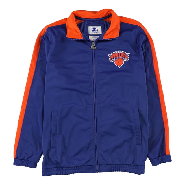STARTER Chaqueta New York Knicks para hombre, azul, grande