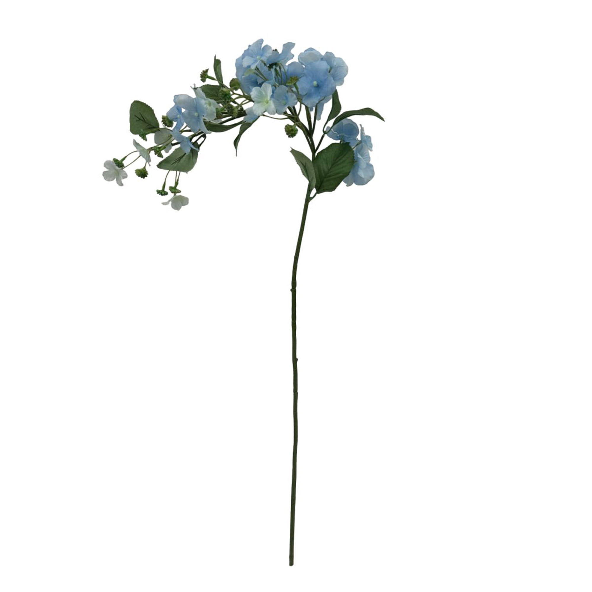 Mainstays 28 in Artificial Blue Drip Hydrangea Flower Stem, Indoor Decoration